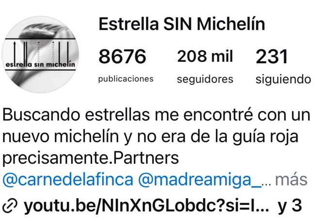 Perfil Estrellas sin Michelín