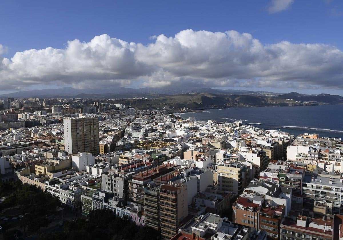 Vista aérea de Las Palmas de Gran Canaria.