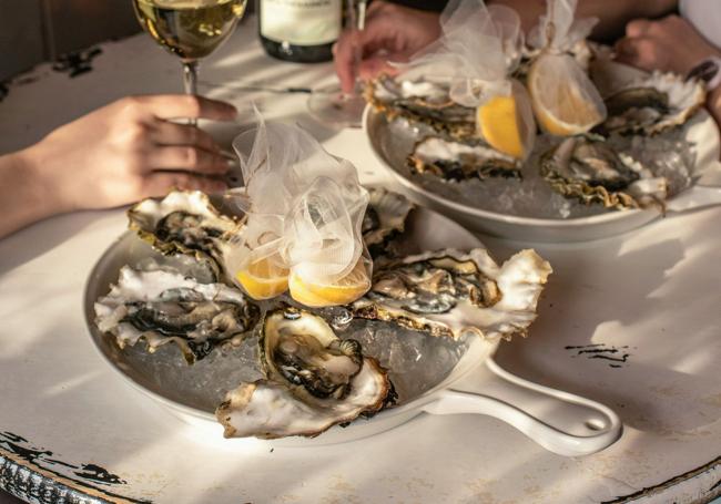 Plato de ostras San Valentín