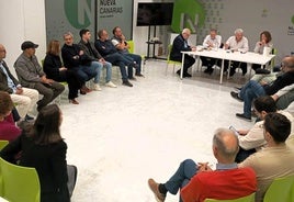 La ejecutiva local de NC en Las Palmas de Gran Canaria se reunió el pasado martes.