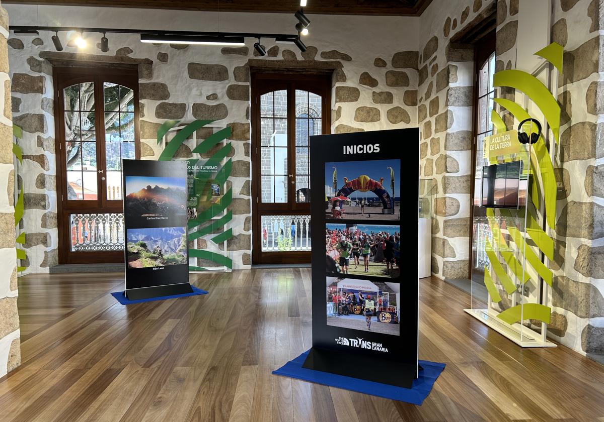 Muestra de la exposición gráfica que aguarda la Oficina de Turismo.