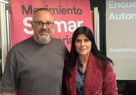 Jacinto Ortega y Mila Hormiga, coordinadores generales del Movimiento Sumar en Canarias.