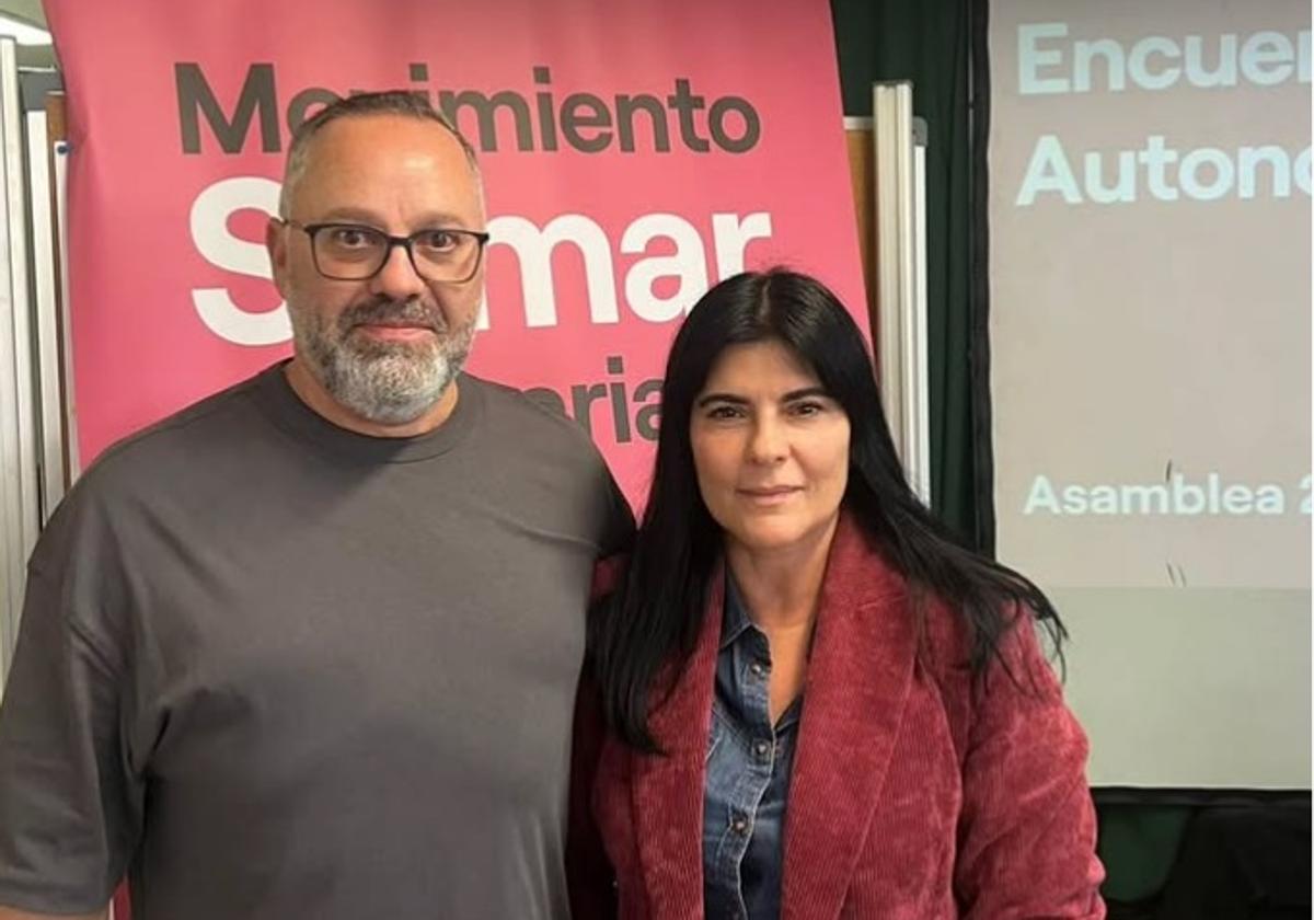 Jacinto Ortega y Mila Hormiga, coordinadores generales del Movimiento Sumar en Canarias.