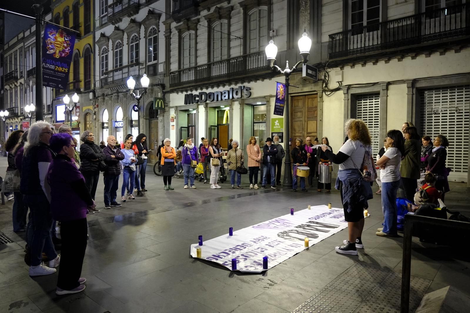 La Red Feminista toma las calles para condenar el asesinato de María Dolores