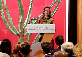 La consejera de Turismo, Jessica de León, durante el foro de CANARIAS7.