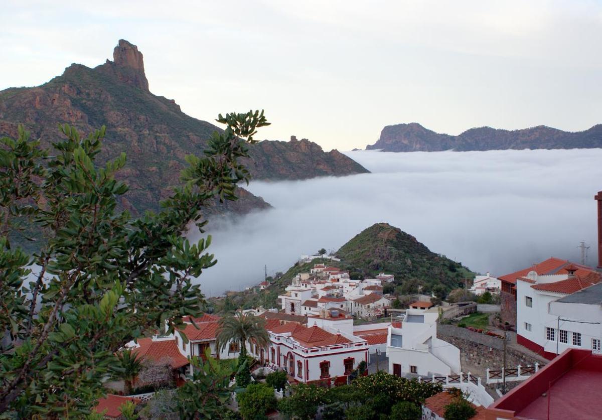 El pueblo de Tejeda, Gran Canaria.