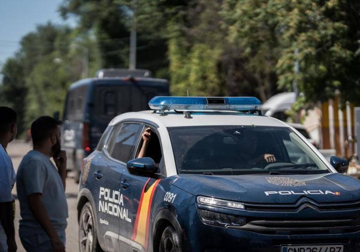 Un coche patrulla de la Policía Nacional.