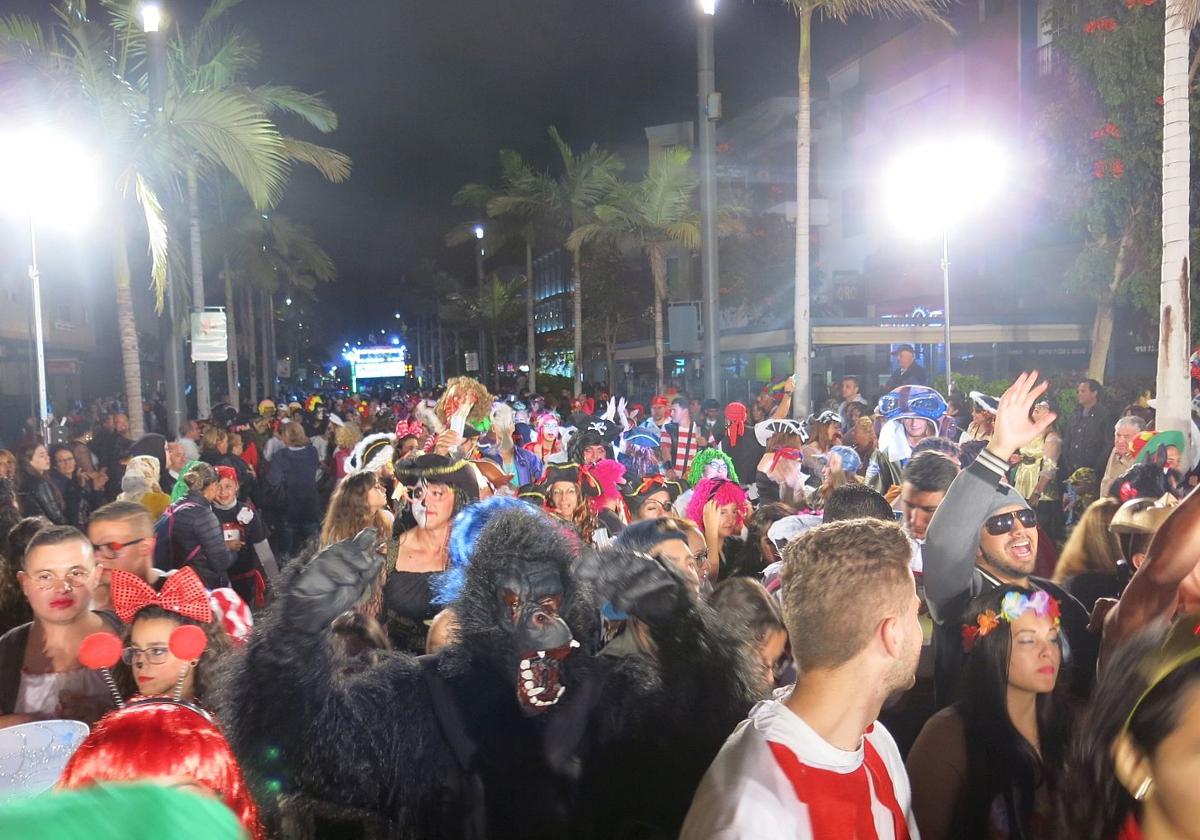 Imagen de archivo de la cabalgata de carnaval de Santa Lucía de Tirajana.