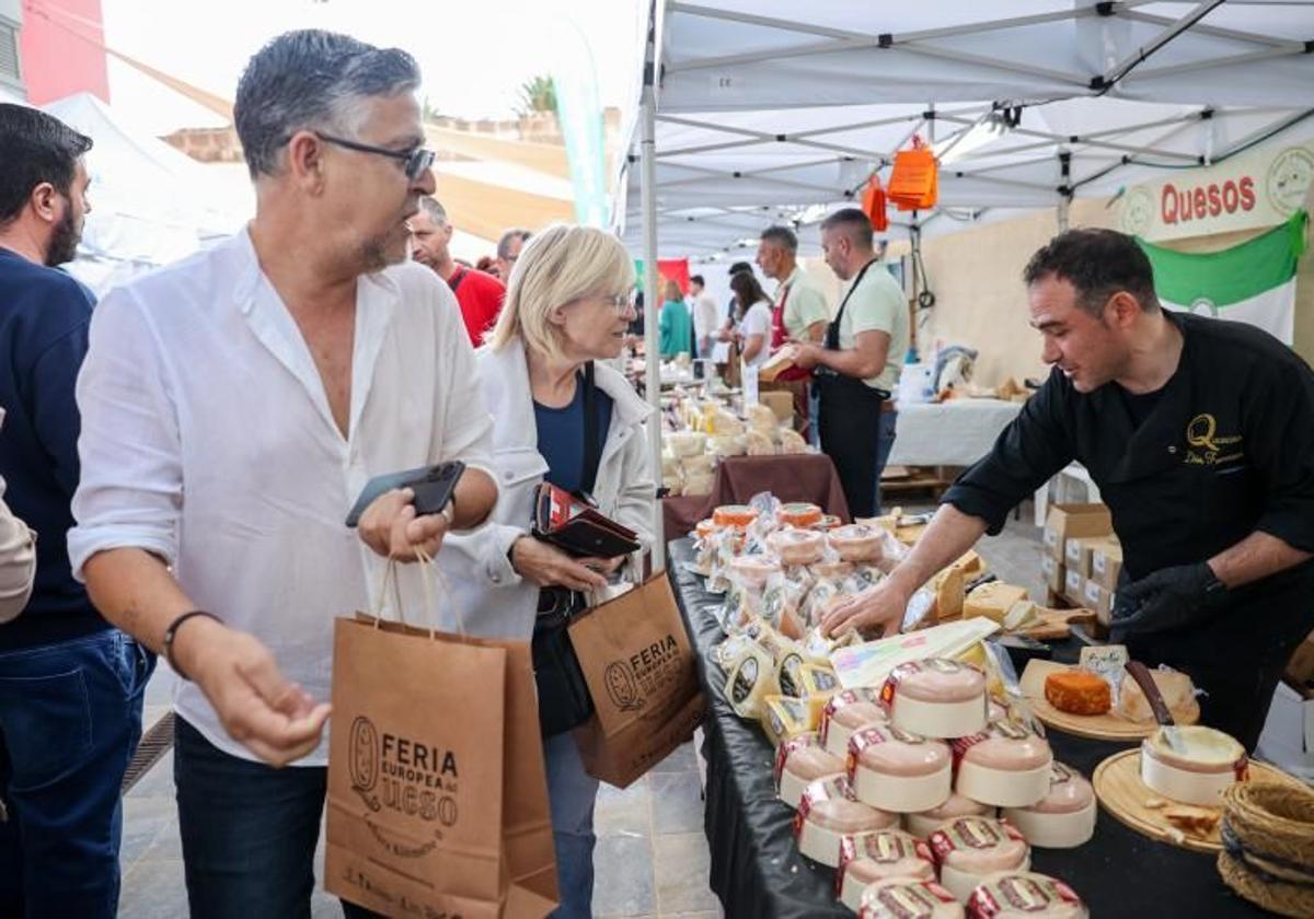 Imagen de la anterior Feria Europea del Queso celebrada en 2024 en Guía.