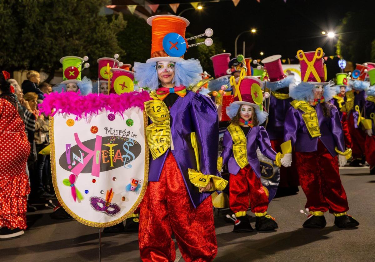 Desfile inaugural del carnaval de Agüimes en ediciones anteriores.