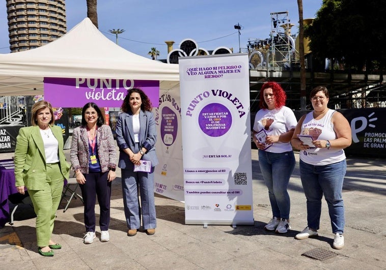 Presentación de los puntos violeta del carnaval capitalino.