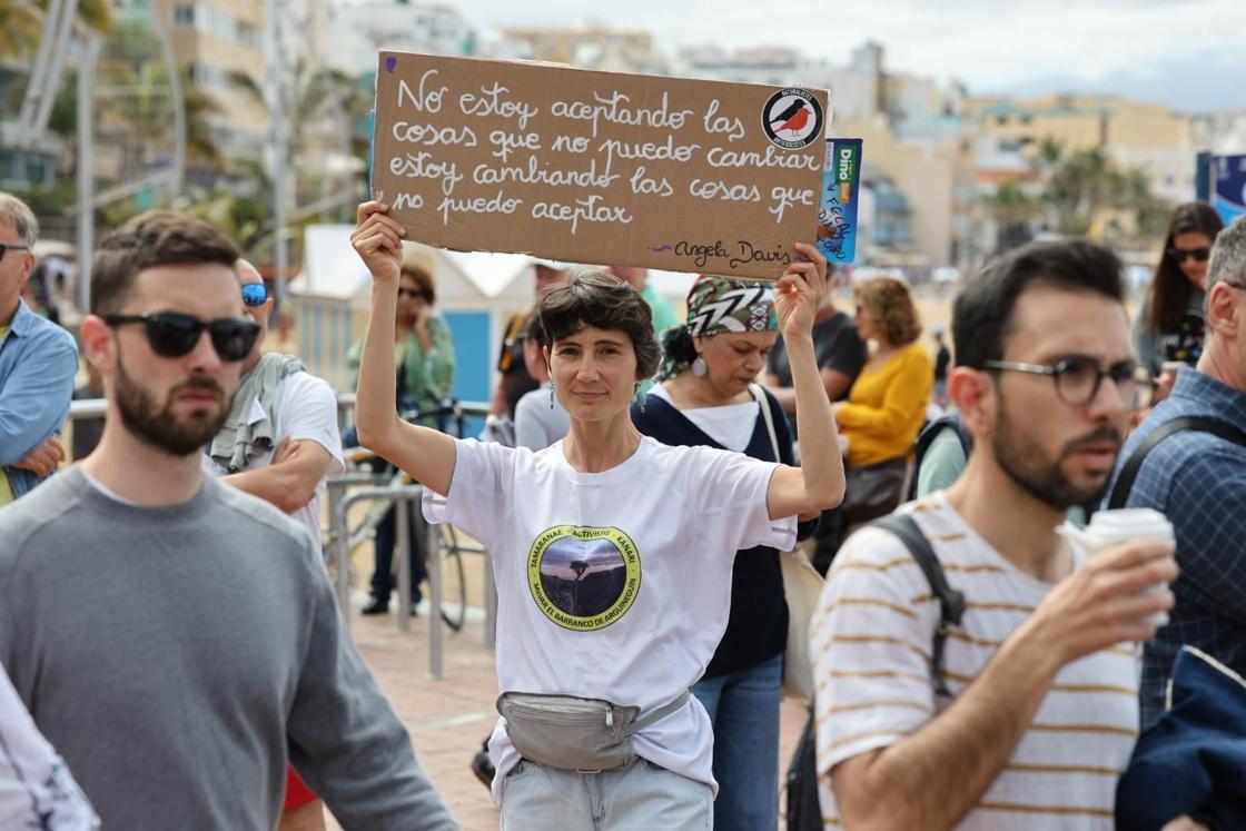 Manifestación contra la guerra, en defensa de la paz y del pueblo palestino