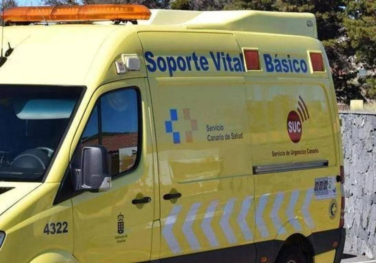 Ambulancia del Servicio de Urgencia Canario.