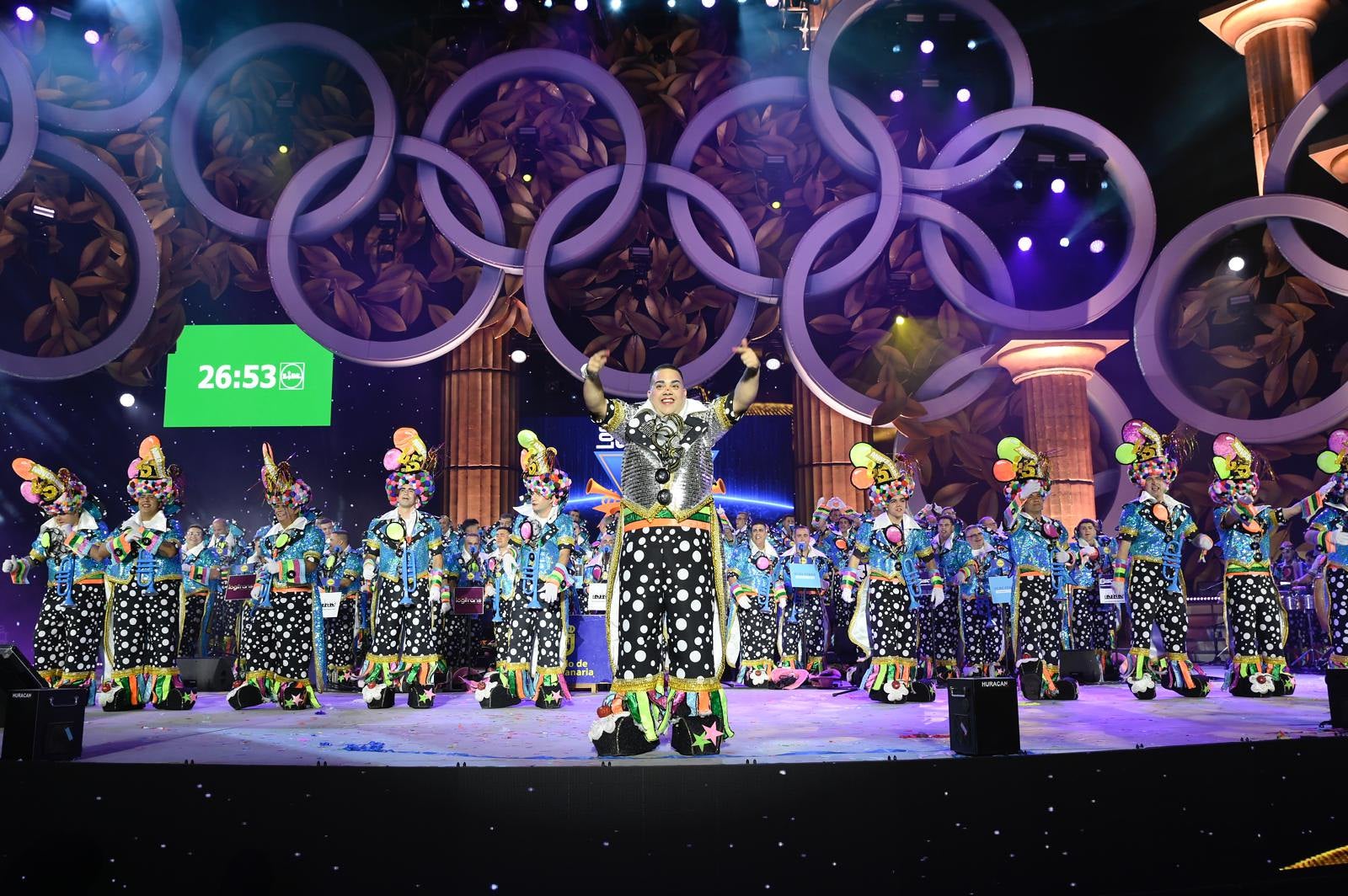 Magia y humor en la final de murgas del carnaval de Las Palmas de Gran Canaria