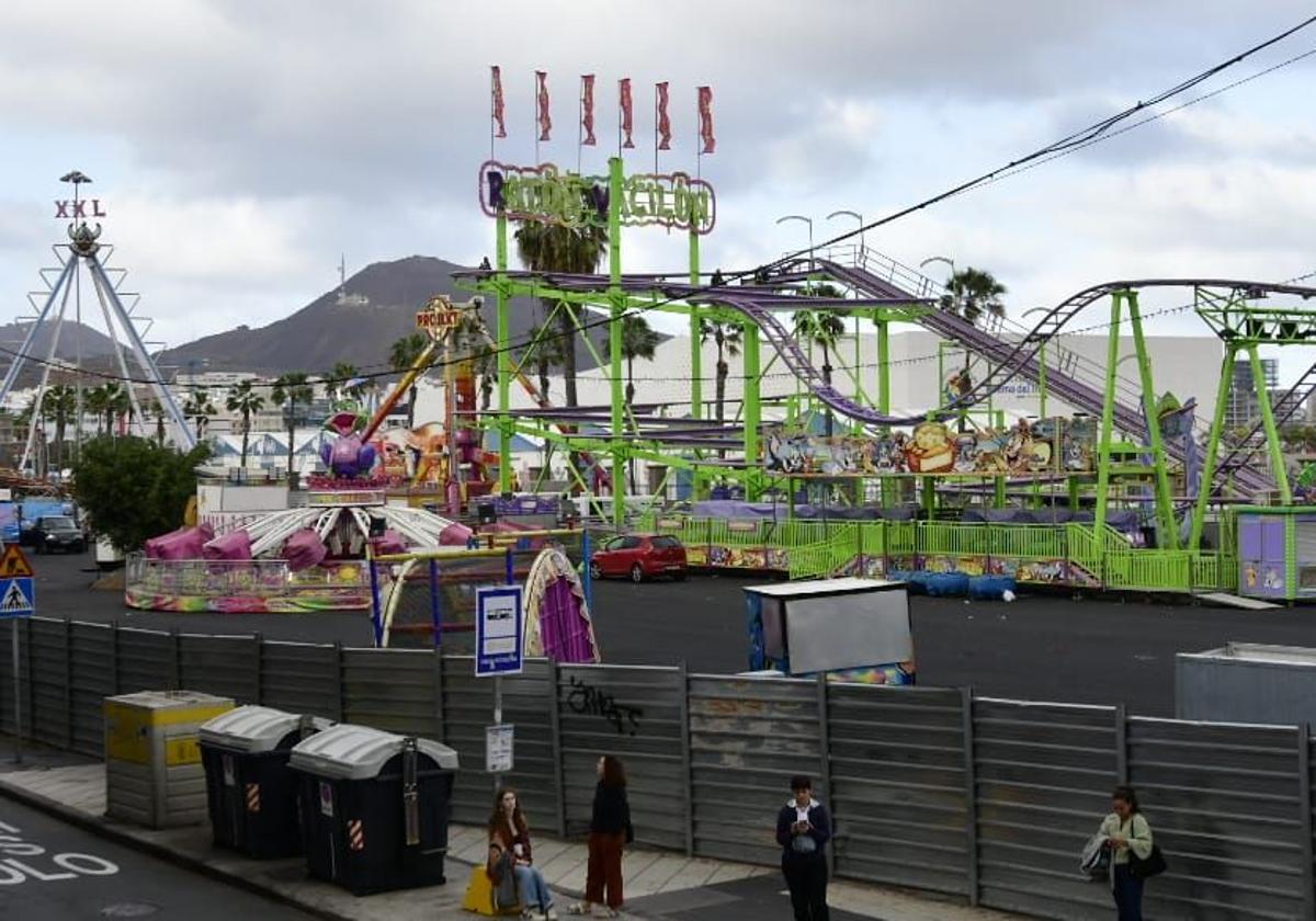 La feria de atracciones ya se prepara para el carnaval en El Refugio