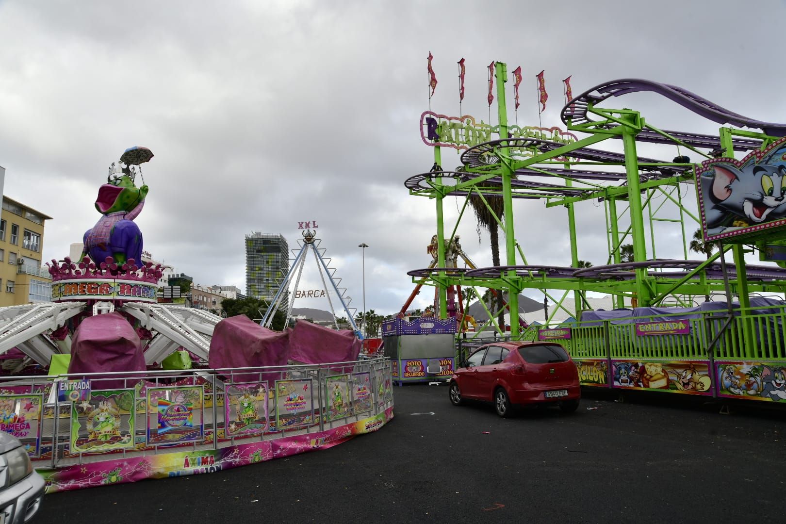 La feria de atracciones ya se prepara para el carnaval en El Refugio