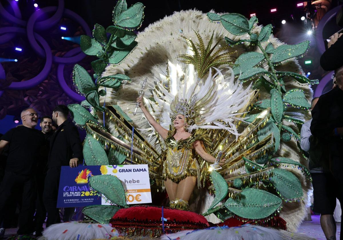 Conchi Rivero, gran dama del carnaval de Las Palmas de Gran Canaria