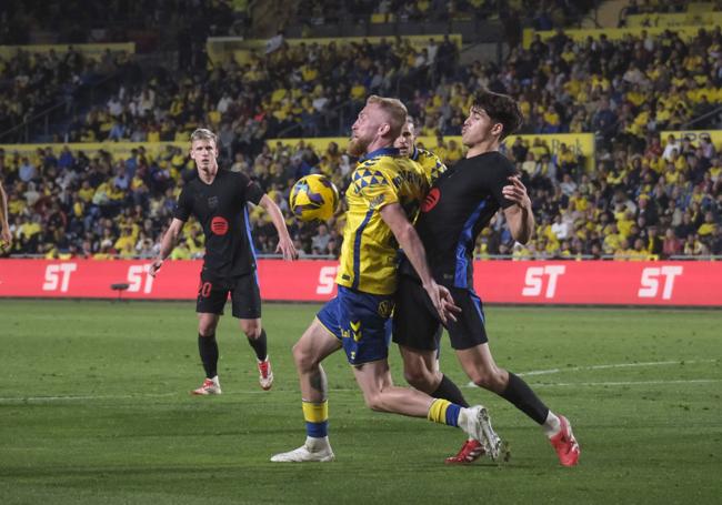 El escocés, en acción ante Cubarsí el pasado sábado.