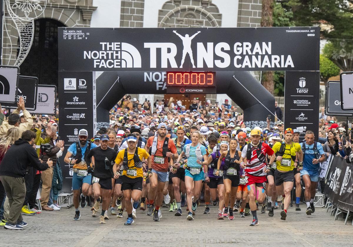 Fiesta en Teror con la disputa de las Youth y Family de The North Face Transgrancanaria