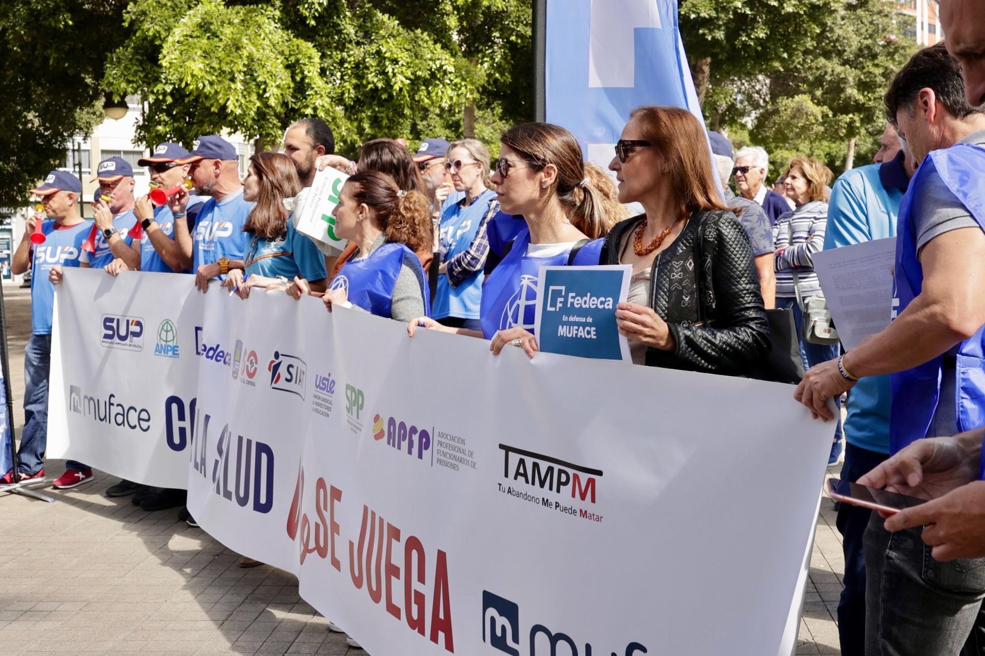 10 sindicatos salen a la calle en la capital grancanaria en defensa del sistema de Muface