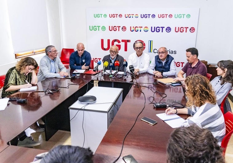 Rueda de prensa de la Mesa de Hostelería de Canarias.