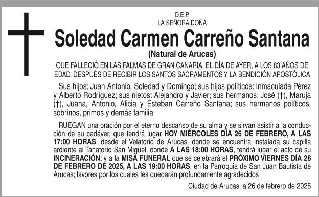 Soledad Carmen Carreño Santana