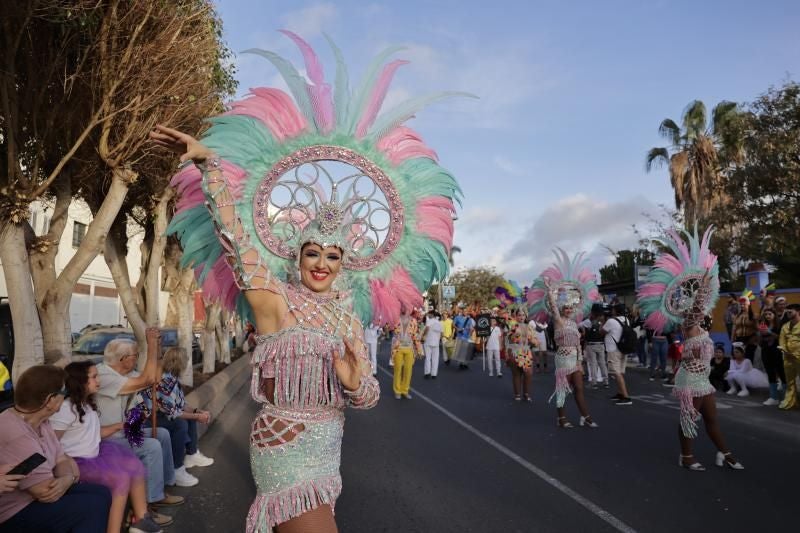 Cabalgata del carnaval de Gáldar el pasado año.