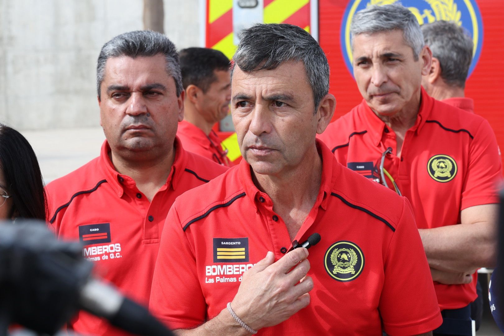 Los bomberos de la capital grancanaria muestran sus nuevos equipos