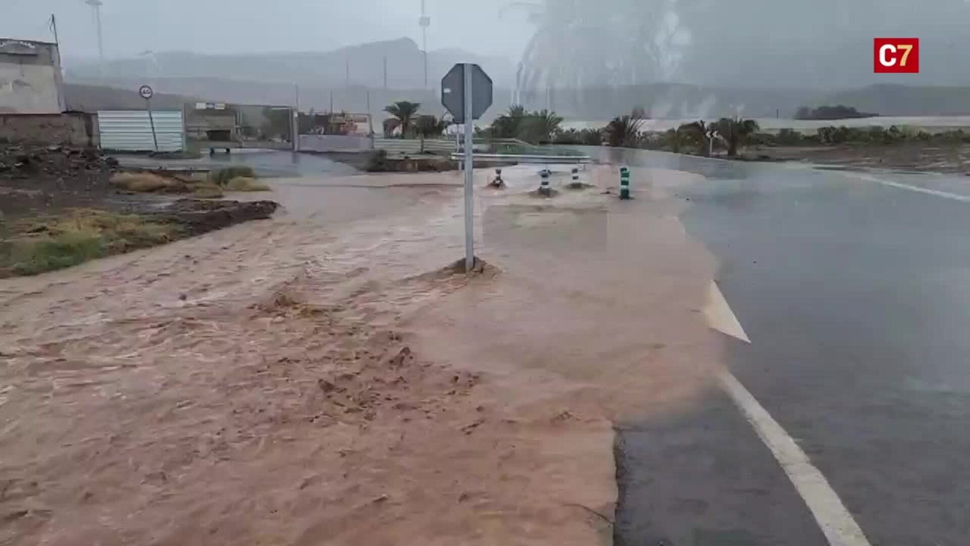 La lluvia empapa Gran Canaria