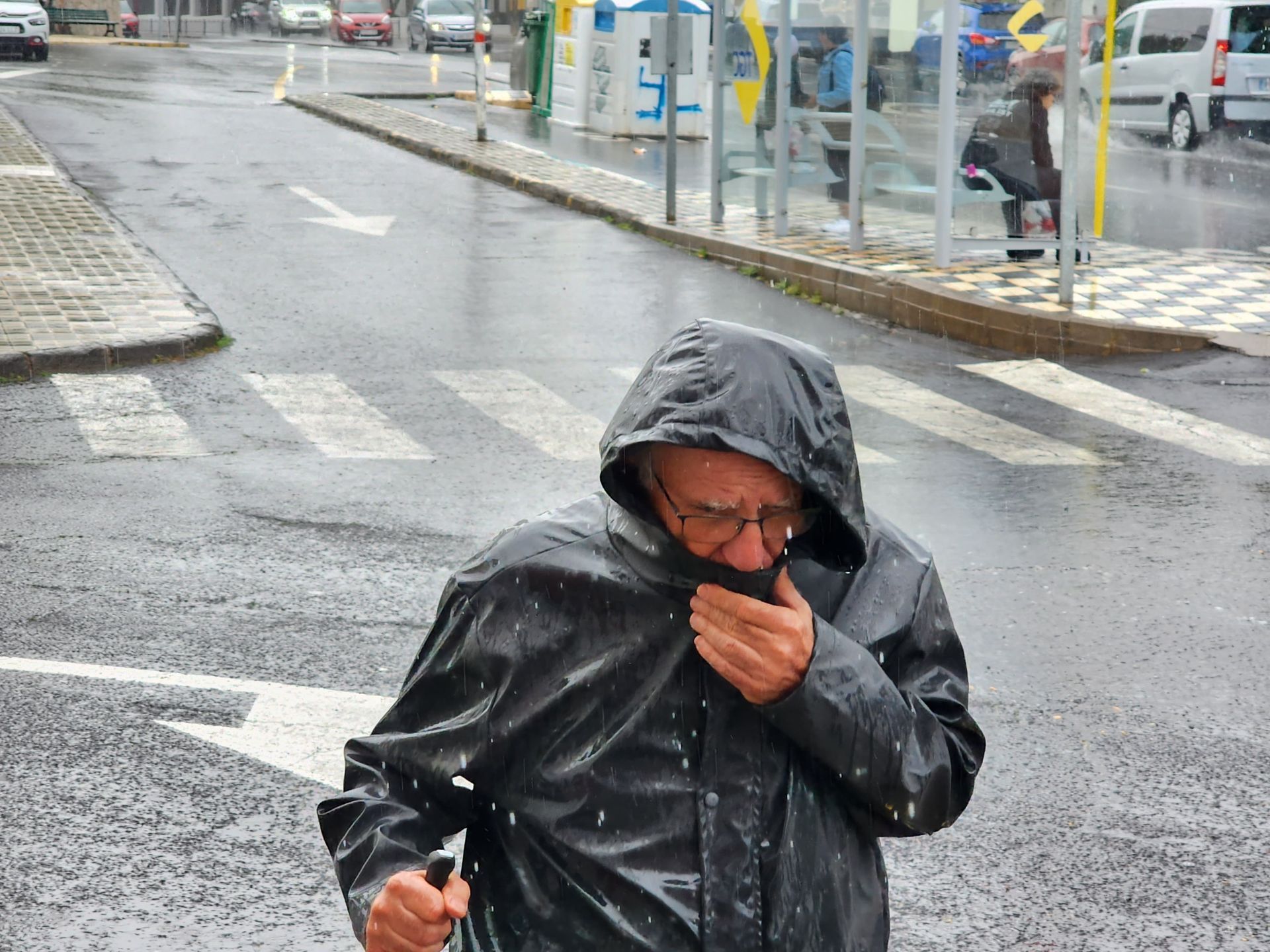 Las abundantes lluvias encharcan Gran Canaria