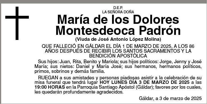 María de los Dolores Montesdeoca Padrón