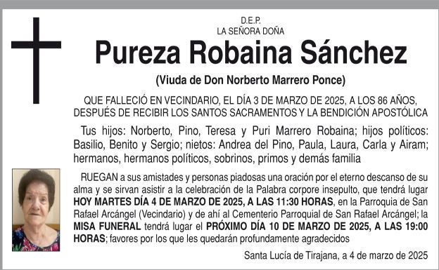 Pureza Robaina Sánchez