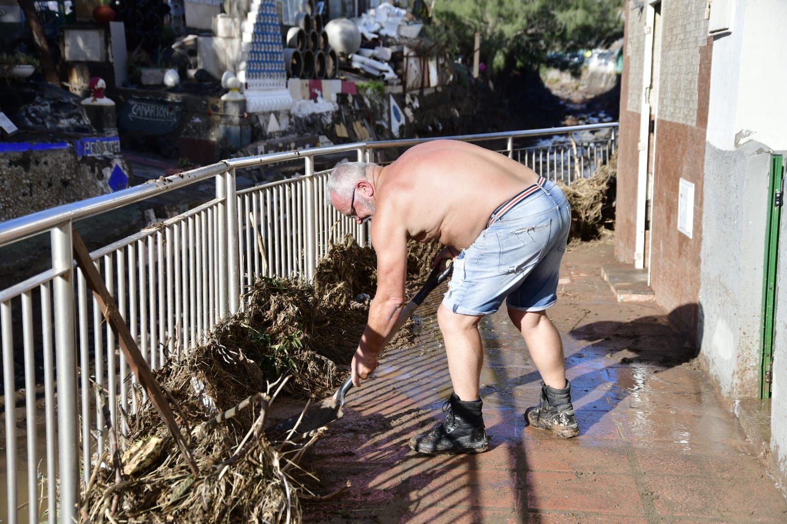 Telde se recupera poco a poco de los estragos de la tormenta