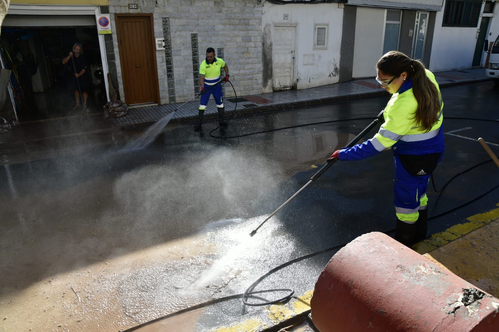 Telde se recupera poco a poco de los estragos de la tormenta