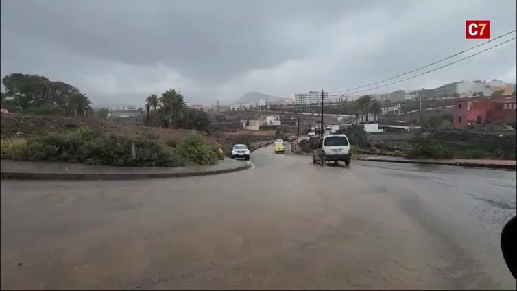 Las lluvias continúan este martes en Telde