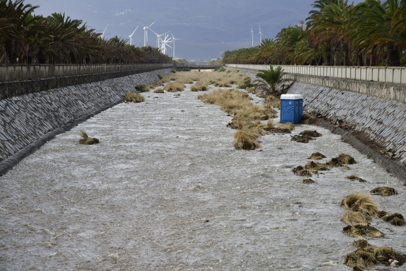 Las intensas lluvias se hacen con Arinaga