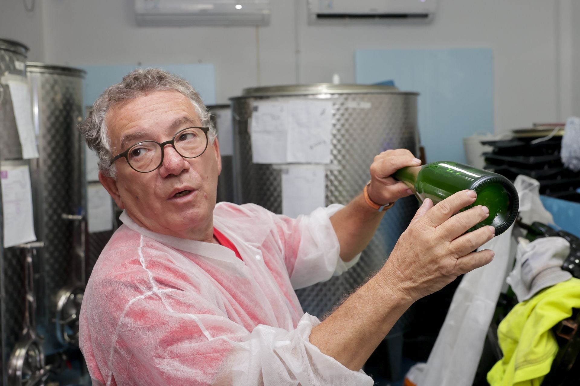 Ángel Domínguez, propietario de El Lagar de Valleseco, sigue cosechando éxitos con su sidra.