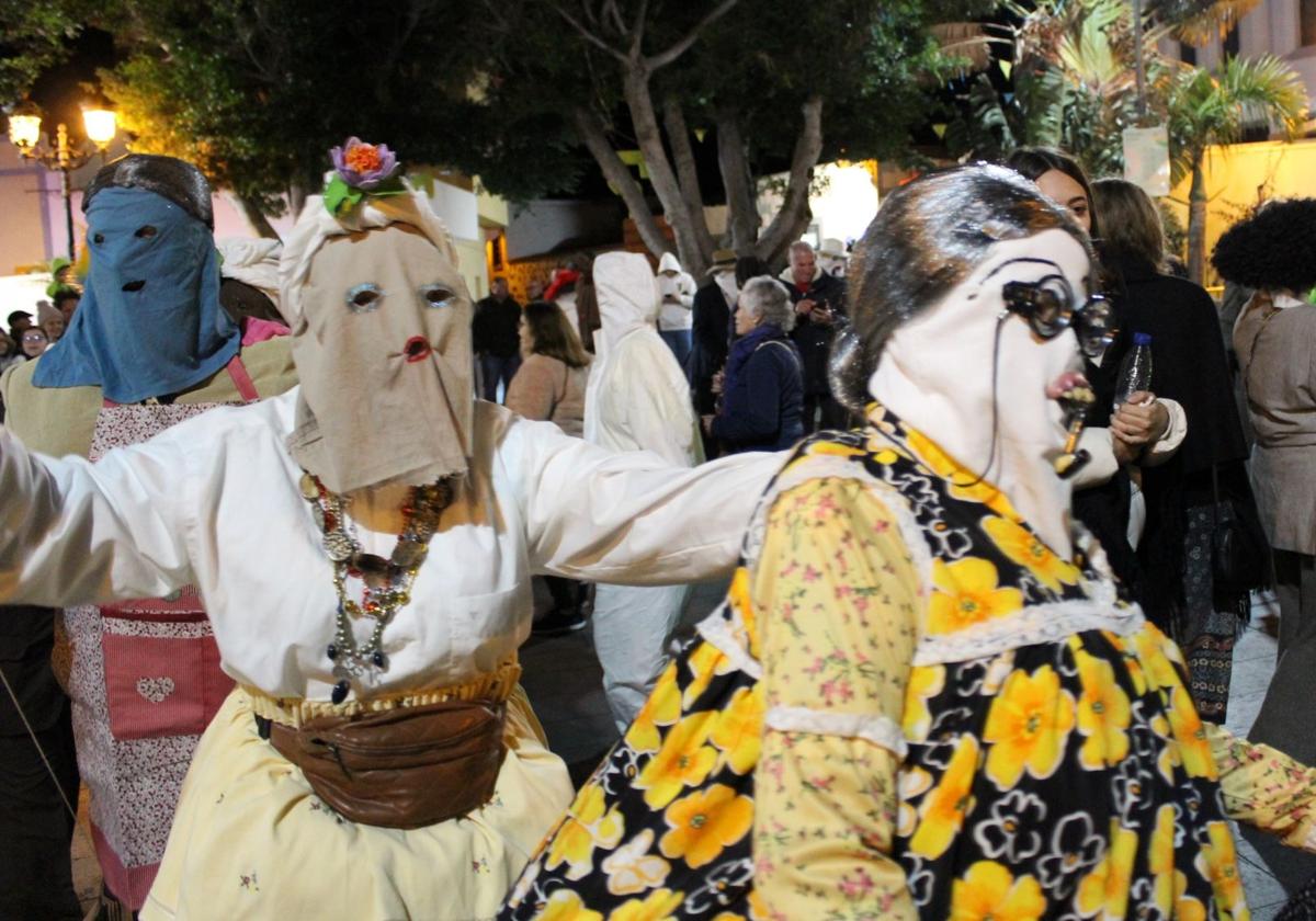 Celebración del carnaval antiguo en Agüimes.