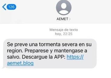 No caiga en la trampa: alerta por una estafa a través de SMS que suplanta a AEMET