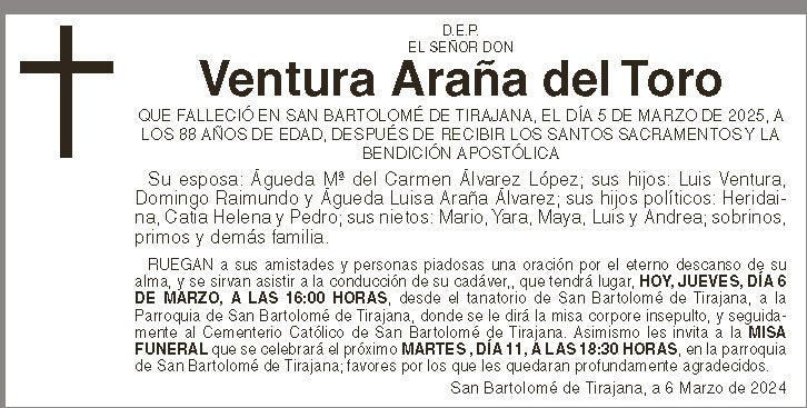 Ventura Araña del Toro