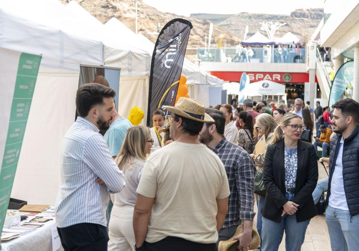 Un momento de la feria de empleo.