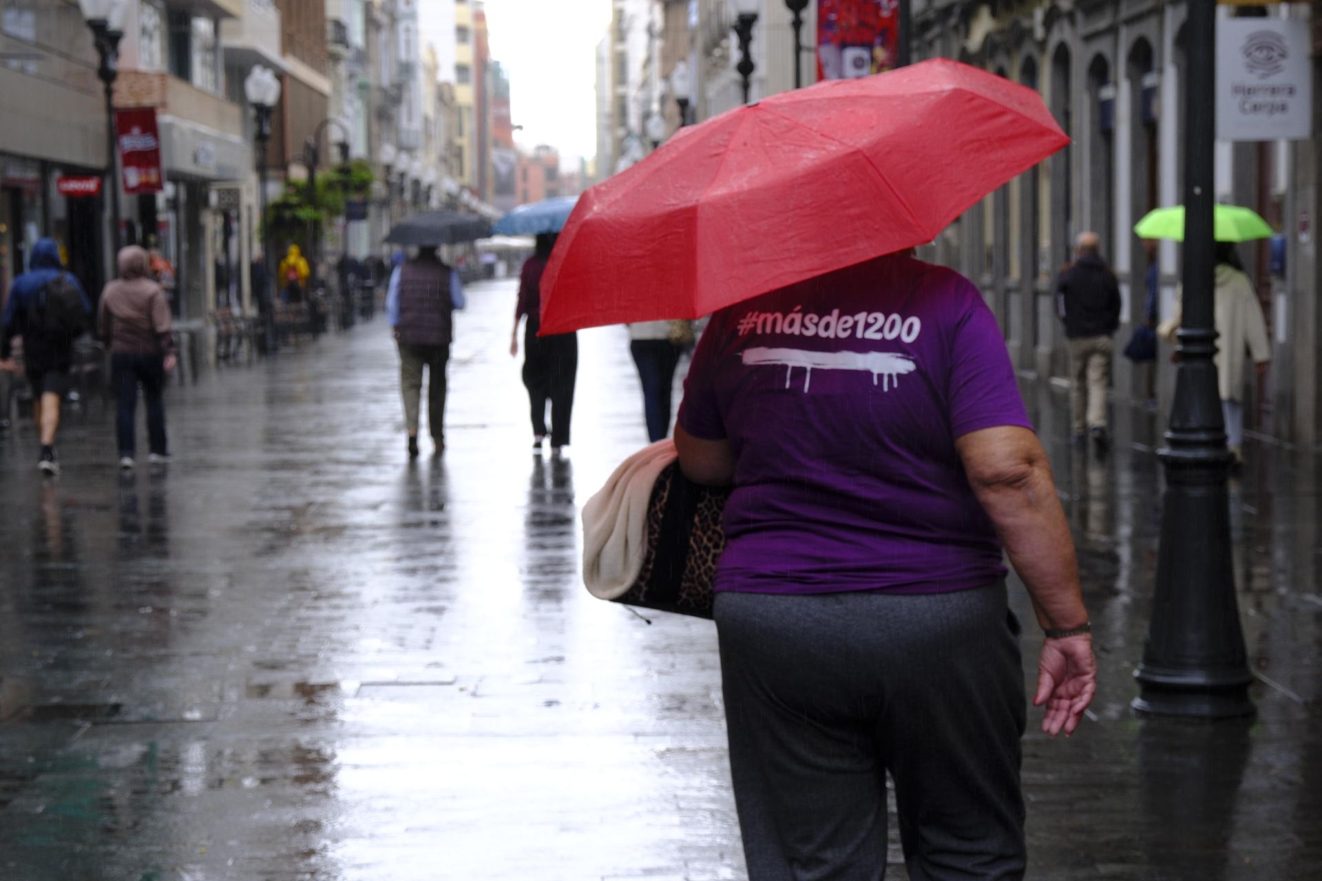La capital grancanaria bajo el paraguas