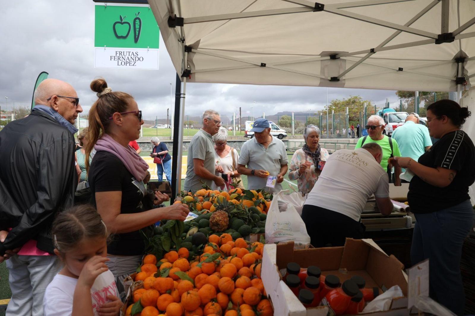 Los productos de la tierra conquistan Maspalomas