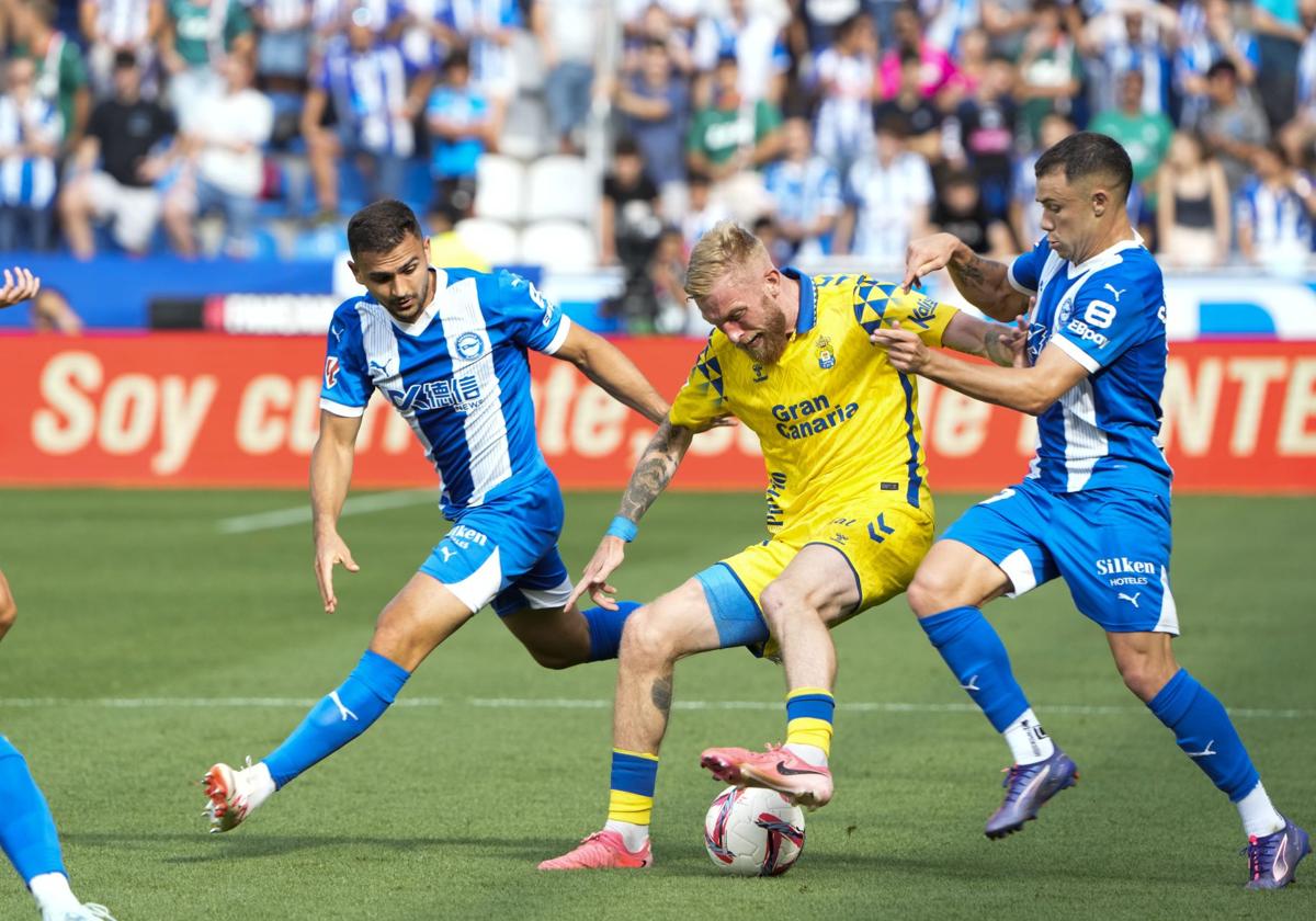 McBurnie, en el encuentro de la primera vuelta disputado en Mendizorroza.