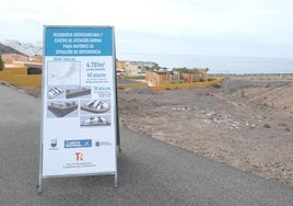 Parcela de El Aceitún, en el sur de Gran Tarajal, donde se construirá la segunda residencia de mayores de Fuerteventura.