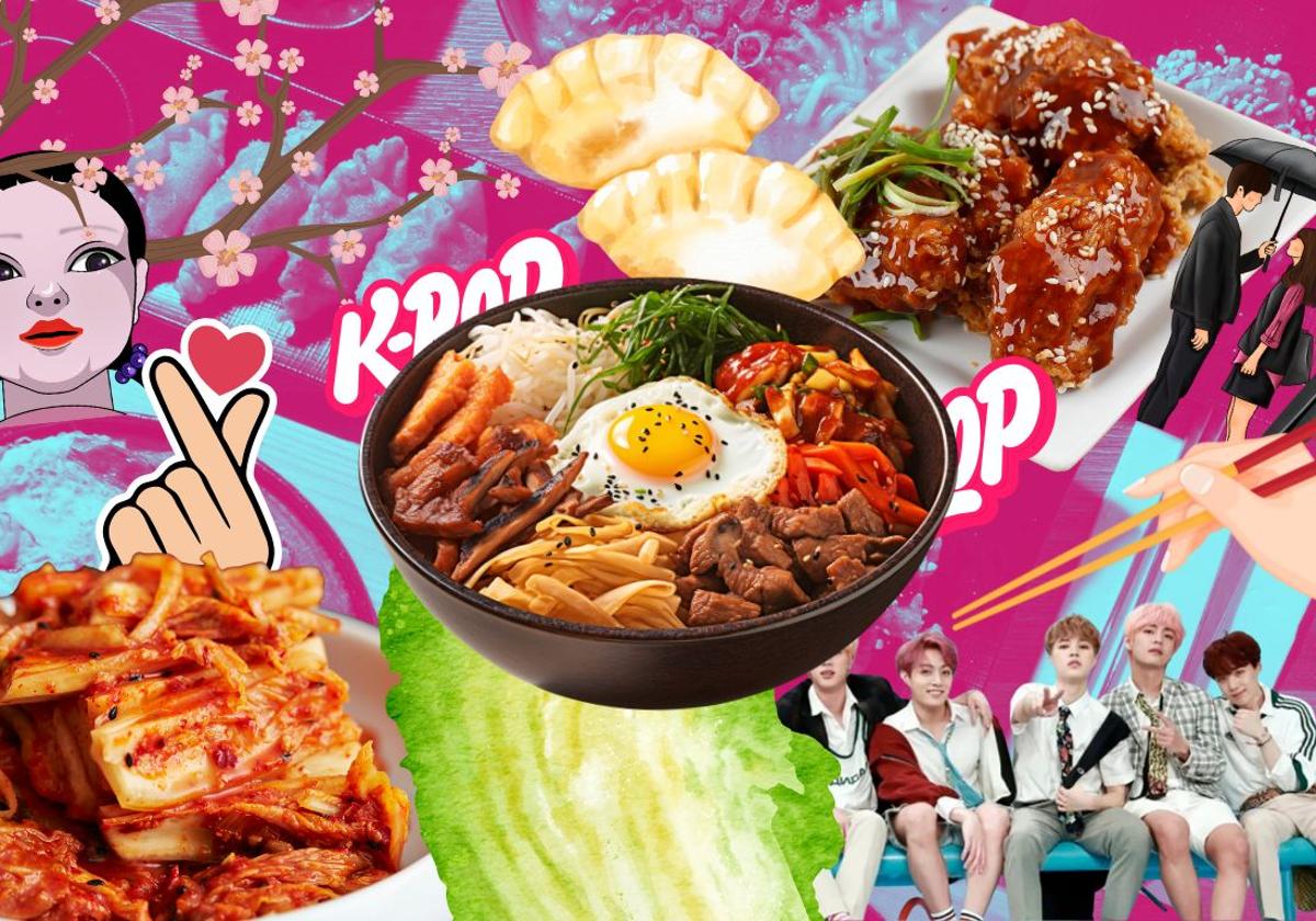 Collage K-food, la comida coreana