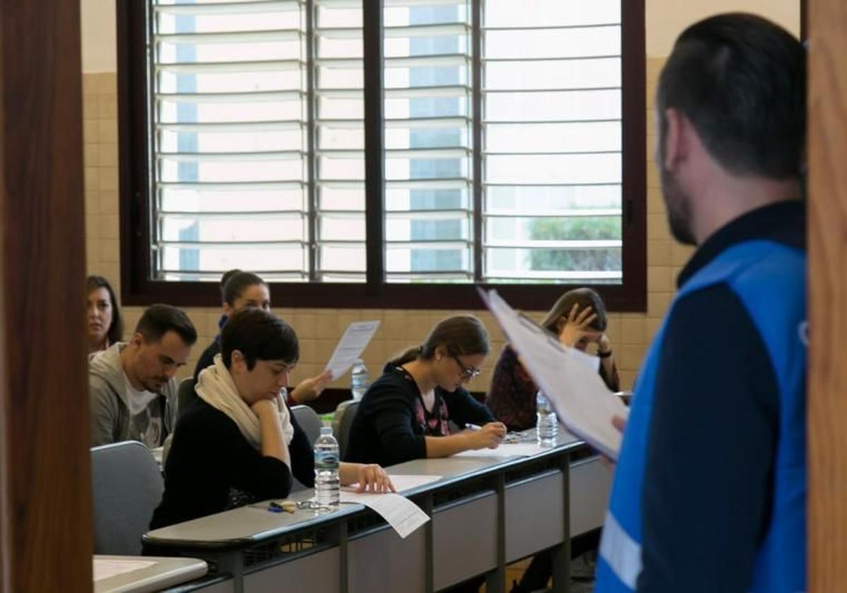 Imagen de archivo de una oposición para cubrir plazas de enfermería en el SCS.