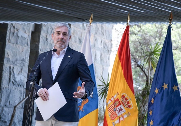 El presidente de Canarias, Fernando Clavijo.