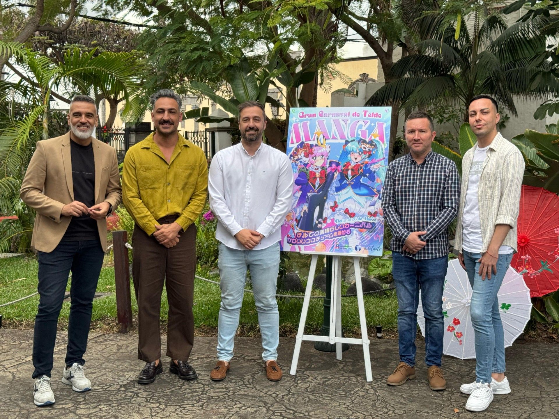 La presentación de la gala se llevó a cabo en el parque de Santa Rosalía.