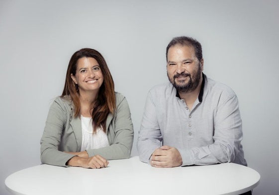Andrea Cabrera y Aldo García.